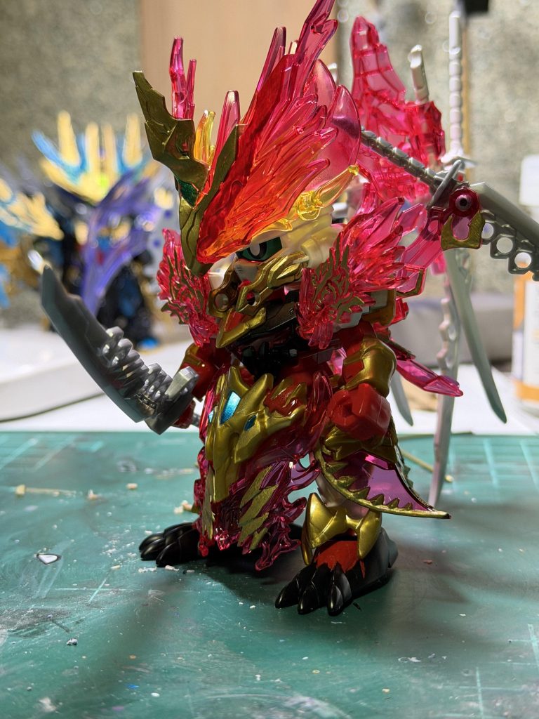 中古販売店で安く売られていたので筆塗りの練習で作成しました。SDって大変ですね。ご覧いただきありがとうございました