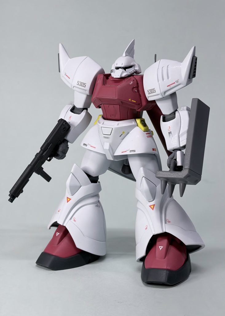 HG ゲルググマリーネをスガイ機カラーに全塗装。クランバトルが0085年なのでシイコが乗っていたかもしれない架空戦記です。