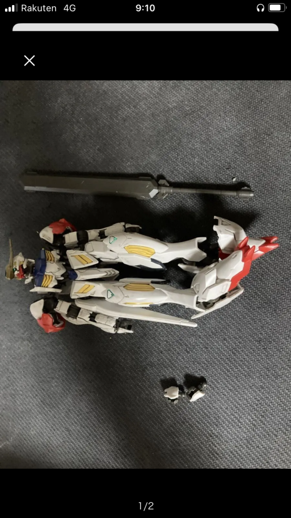 フリマサイトで購入して修繕