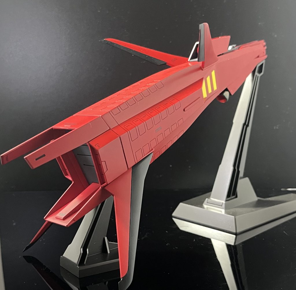 ギャプラン付属のブースターを改修し、ミサイルコンテナを再現。カラーリングはGジェネの同機体のものを採用。