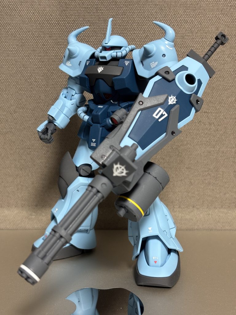 HG グフカスタムを純正デカールで。