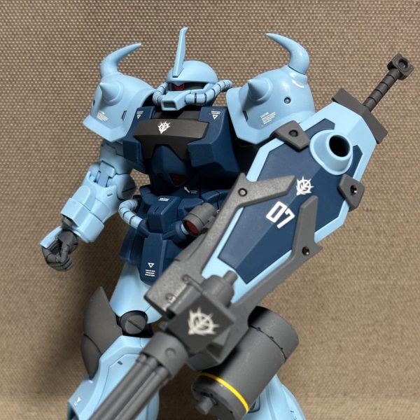 HG グフカスタムを純正デカールで。