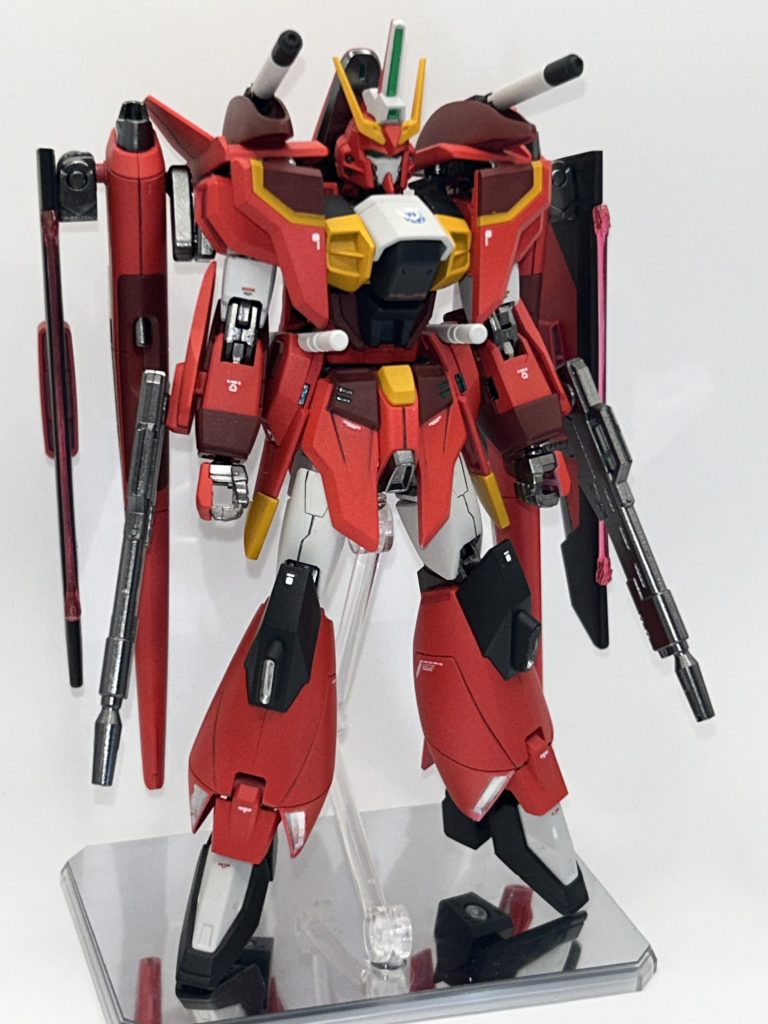 最後までご覧頂きありがとうございました！！ 制作中にアナザーコンが始まり「完成させるしかない！」と思い、制作意欲が爆上がりで一気に完成させる事が出来ました♪アナザーシリーズが好きな自分はまだまだ今回のアナザーコンで作りたいものがあるので、今後とも見て頂けると幸いです。しかし今回はビルド系の機体は✖︎という事で、ビルドナックルズなどオプションパーツなどは使っても良いのだろうか、、、？今回翼の基部にバトルアームアームズのパーツを使ってしまったが💦