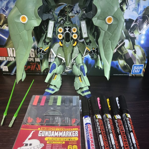 ガンダムマーカーのみでクシャトリヤ塗ってみた