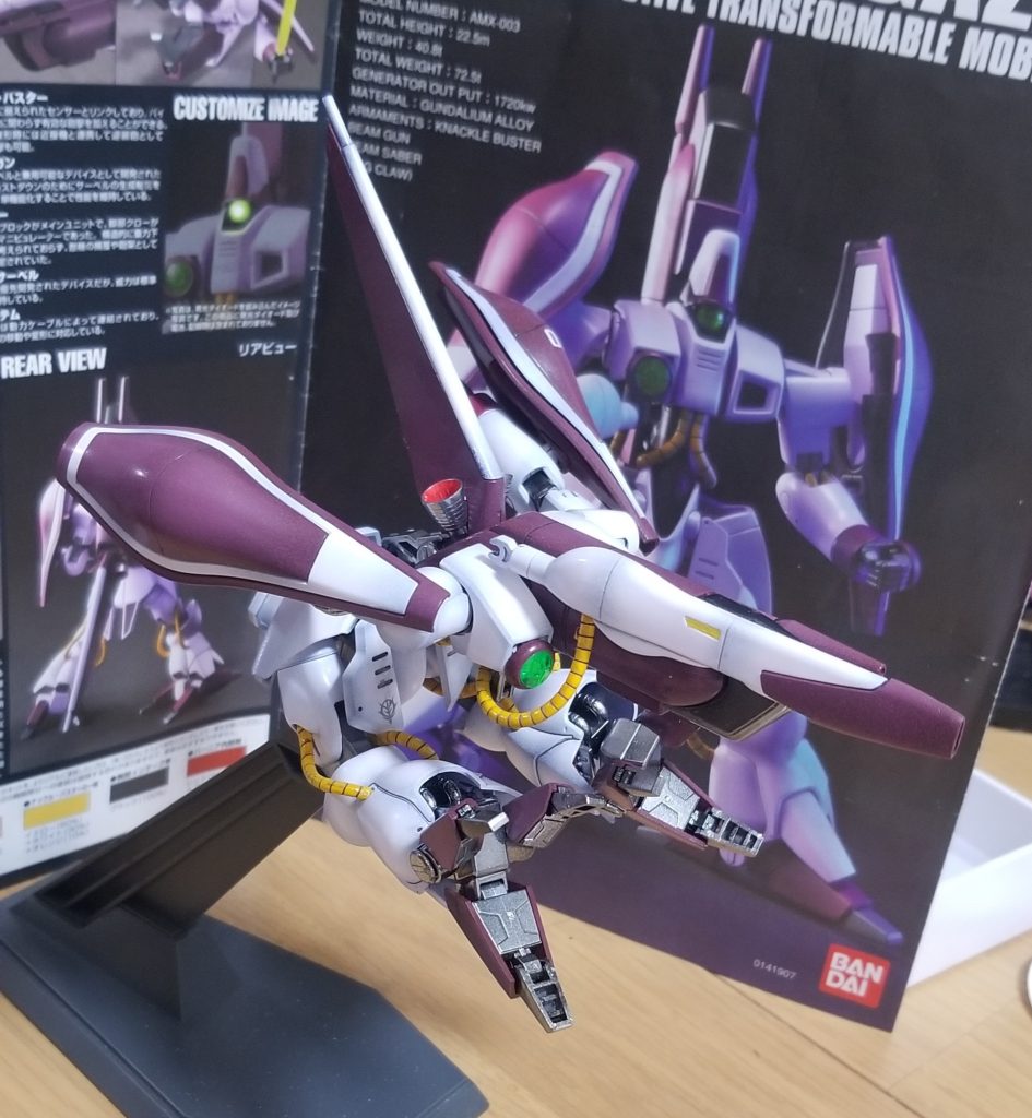 HG　ガザC　ハマーン機(白ベース)–4枚目/制作者：nabewobilly