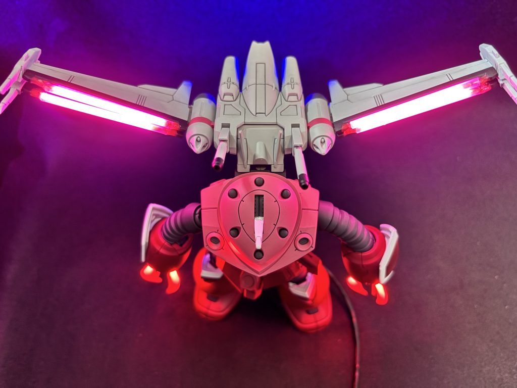 スミ入れはブラックにしてLEDに負けないように線をくっきりさせました。