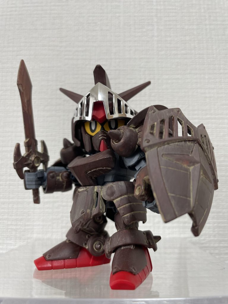 初期装備をイメージして塗装。最初の装備は、やっぱり【木製】。