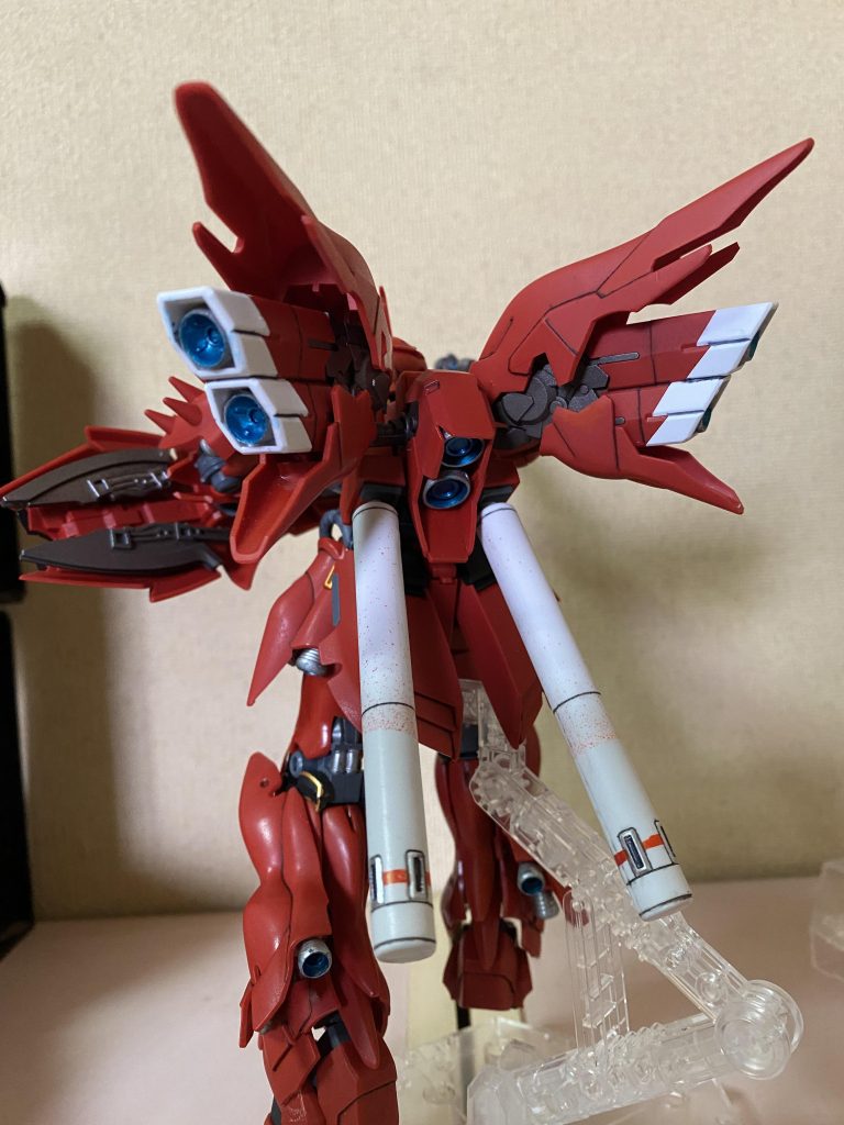 ウィングのバーニアだけシャボかったので差し替えてます。