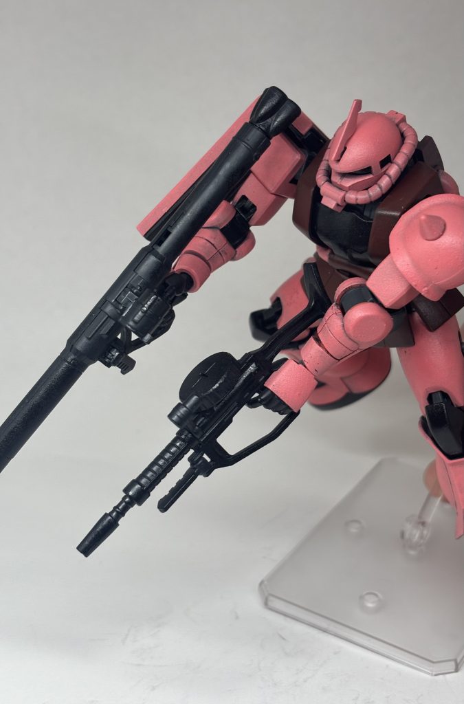 シャア専用ザクII〜はじめての黒立ち上げ。–6枚目/制作者：とうと＠はじめてのスポンジ塗装