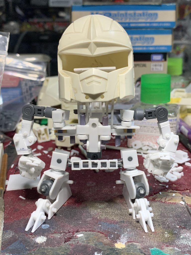 フレームを作っているところ