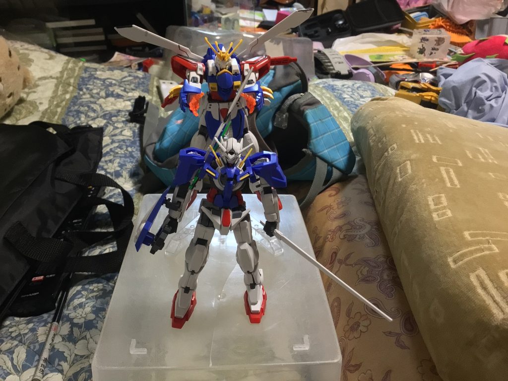 HG Gガンダムでハイパーモードで生成している風に撮ってみた