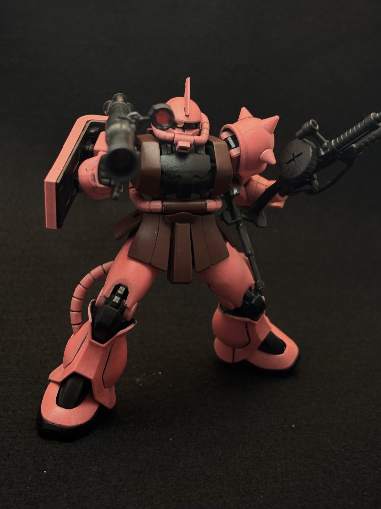 シャア専用ザクII〜はじめての黒立ち上げ。–7枚目/制作者：とうと＠はじめてのスポンジ塗装