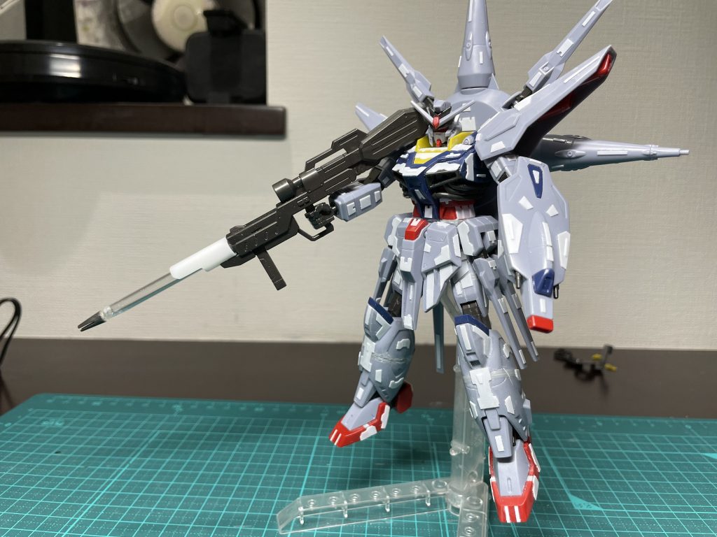 ライフルはプラ棒で延長しました。