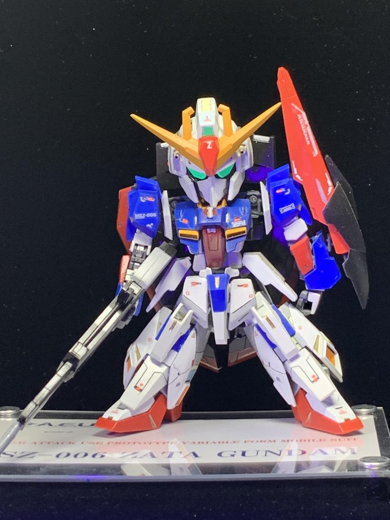 正面からのショット。それにしてもゼータはカッコイイ‼️