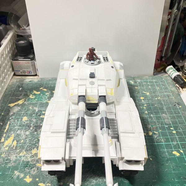 1/48 61式戦車　製作25日目〜30日目ディテールアップした砲塔を作り直し、高さ8ミリカットし薄くしました段差を修正してもう一度ディテールアップ砲身の可動する所も砲塔に合わせて作り直しつつディテールアップこれで一通りディテールアップしたから、全体をもう一度ディテールアップしていきます♪修正しながら進めていきます(￣^￣)ゞ（3枚目）