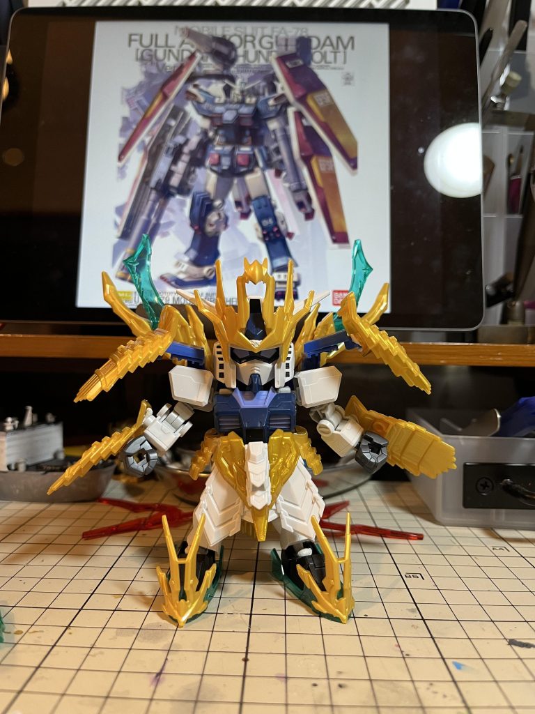 配色はカトキハジメさんのMGフルアーマーガンダムを参考にしました