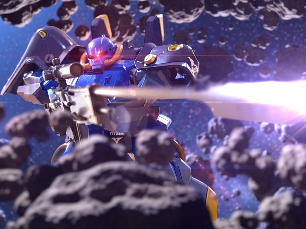 あと、カルアからも酷い言われようだったティターンズの少佐殿。スナイパーライフル持たせたら結構かっこよかったです笑たぶん、まだ生きているので、最終決戦にも参戦することでしょう……果たして、活躍できるのか笑 次回、MS戦記異聞シャドウファントム