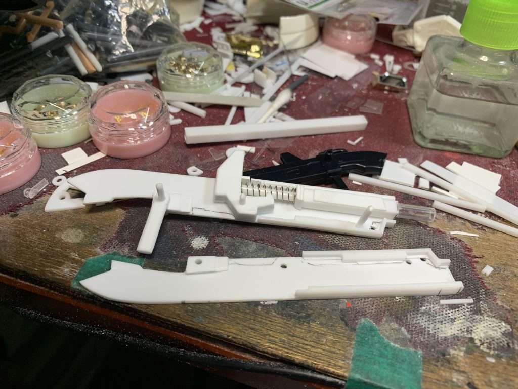 弾飛ばしギミックの種子島を作っているところ