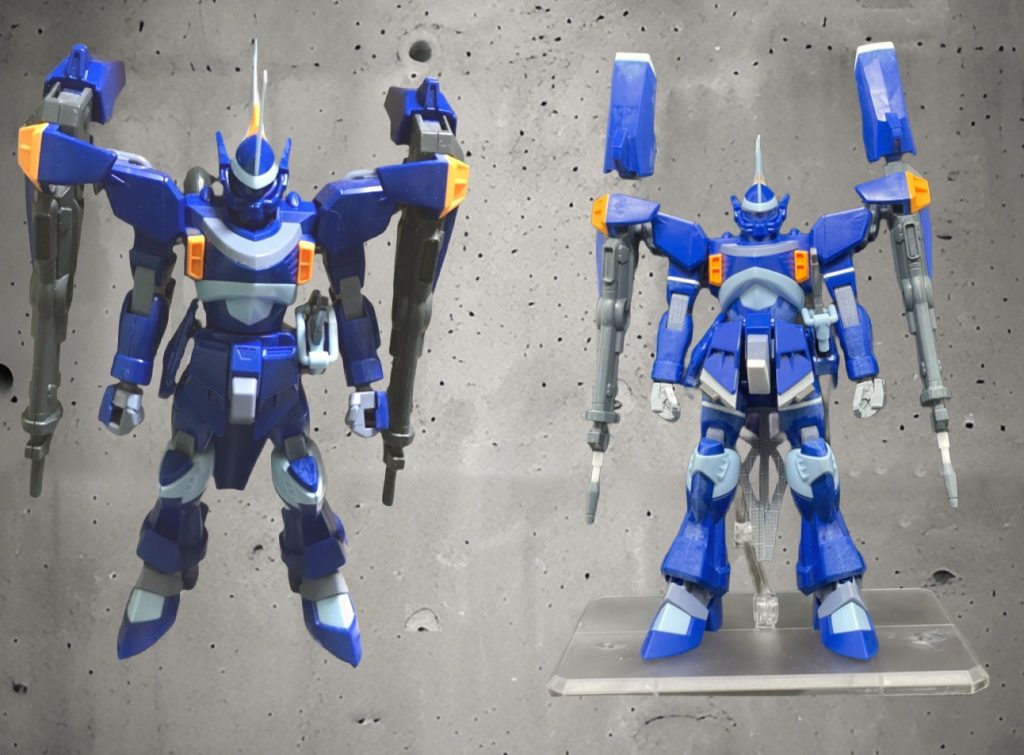 左が元キットです。