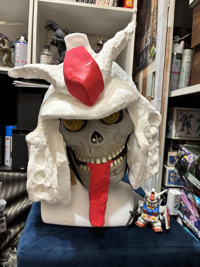 フラナガン・ブーン戦記の白い悪魔の顎の赤を舌に見立てる表現を真似させていただいてます。というか、めちゃくちゃ影響受けてます！制作過程を投稿していたら作者のジジ＆ピンチ先生にいいね＆フォローしていただけるというありがたすぎる展開に😂😂