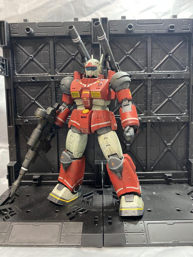 全体！ラッカーレインボー塗りで下地を作って昔の水性カラーで筆塗り！ラッカー下地が溶け出さないので比較的楽に塗れました。