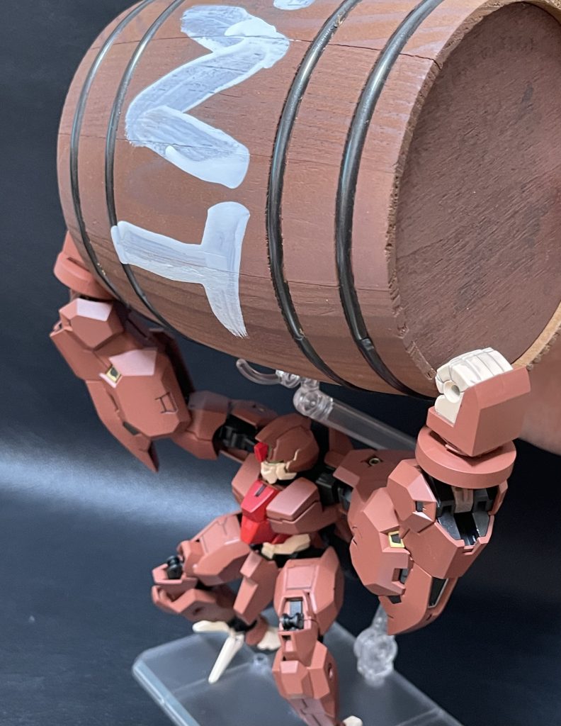 「うるせー、TNTぶん投げんぞぉー」せっかく某ゴリラキャラで作成するので、何かしらのタルを準備したいなーと思い最初はDKバレルかなーと思ったんですが、漢なら黙ってTNTやなと思い筆でTNTと書きました。