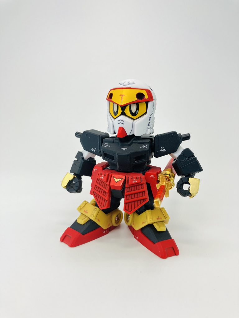 まずは鎧甲冑をパージして軽装形態から🥋ナイトガンダムと違って下半身のはそのまま☹️