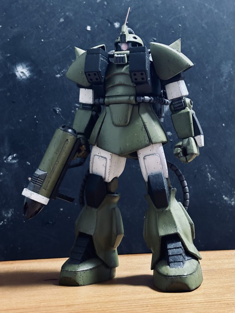 作品名：水中用ザク🥰<p>昔ミキシングした、水中用ザク✨ 久しぶりに眺めていたら、かなりカッコいい👍昔は少しブサイク🐽だと思ってたけど、そこがまた良いのだな🤔 少し手入れして📷⤴️しよう🎵</p>
