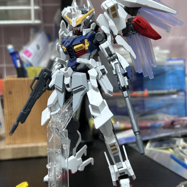 ジリウスに羽を生やしました。偏光パーツが羽根向きだよなって思って。新作あるんですが撮影出来てないのでそのうちやります。今やれという正論は効いてしまうのでレギュ違反。（2枚目）