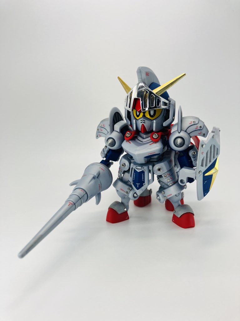 騎士ガンダムといえばこのケンタウロスモード🐎マントを装着したままでもチェンジ出来るの凄い💮