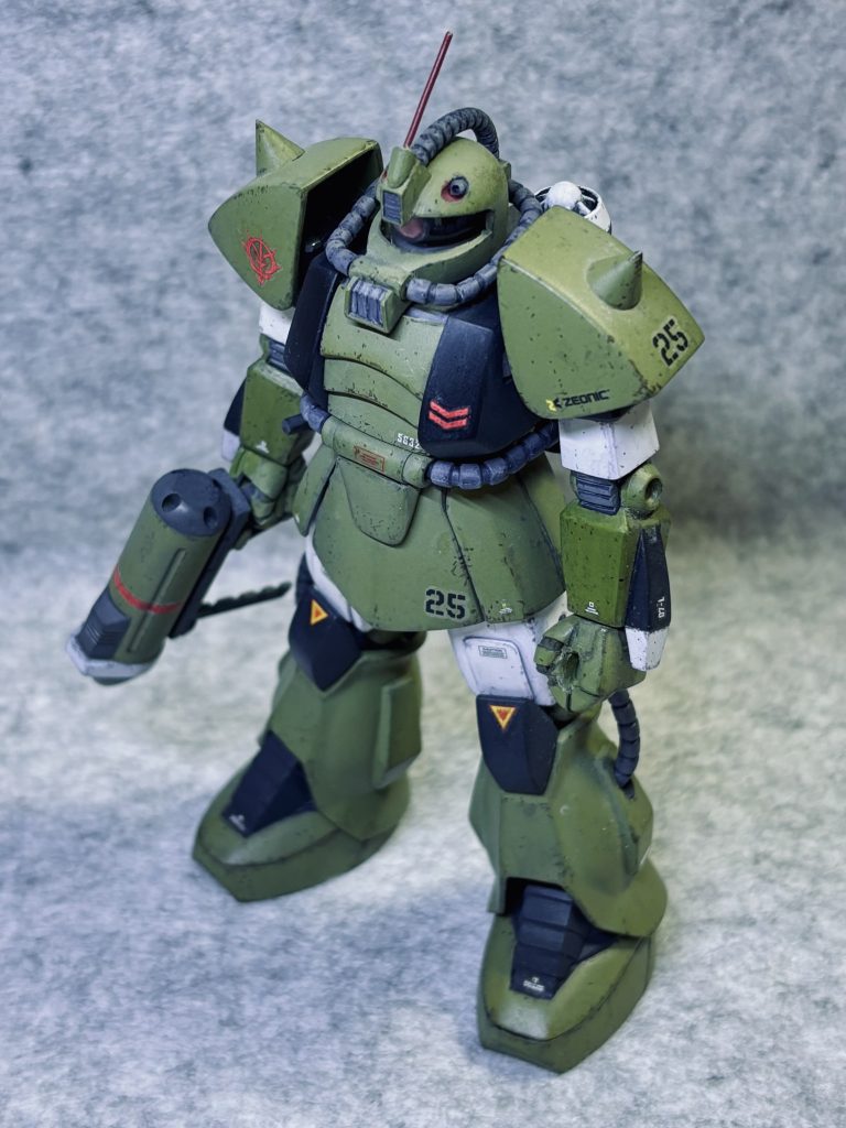 こうして今眺めると、馬面な感じも〜他のザクには無い愛おしさを感じます😁いや〜ザクって本当にいいもんですね🎵最後までご覧いただきありがとうございます🙇♂️