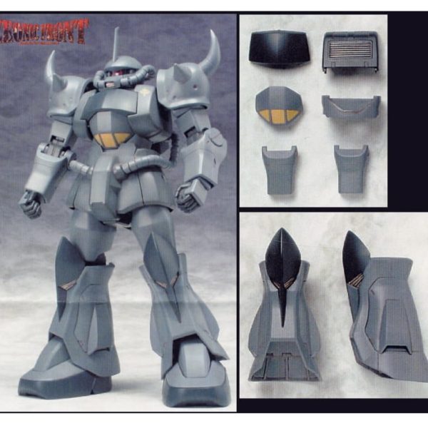 今日も旧キットのグフを絶賛パテ盛り中。ノーマルグフをグフ先行量産型（ジオニックフロントでおなじみの機体。初期量産型ともいうらしい）に改造する事にした。設定資料を参考にコクピットやひざの形状を変更し、全身を青からグレーに変更。いちおうハンドパーツは交換できるので、以前作った旧ザクとも共有が可能(zaku-kao2)ちなみに左手のフィンガーバルカンはリューターで穴をあけてあるが、先行量産型には付かない装備なのでオマケパーツになる💦少しずつだが、完成が見えてきた(iori_sei)（3枚目）