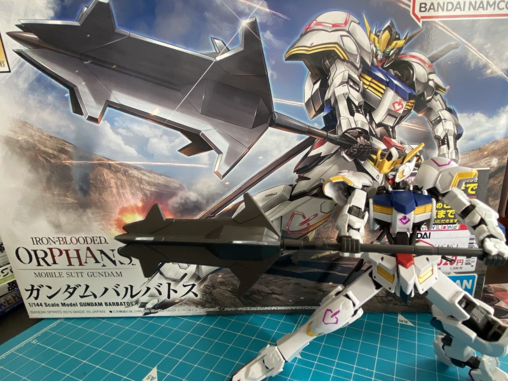 まずは、箱ジャケ風飾り。ランスがごっつくてワイルドさを引き立てますね❗️うん、獣王感が増してカッチョいいー(gandam-hand2)