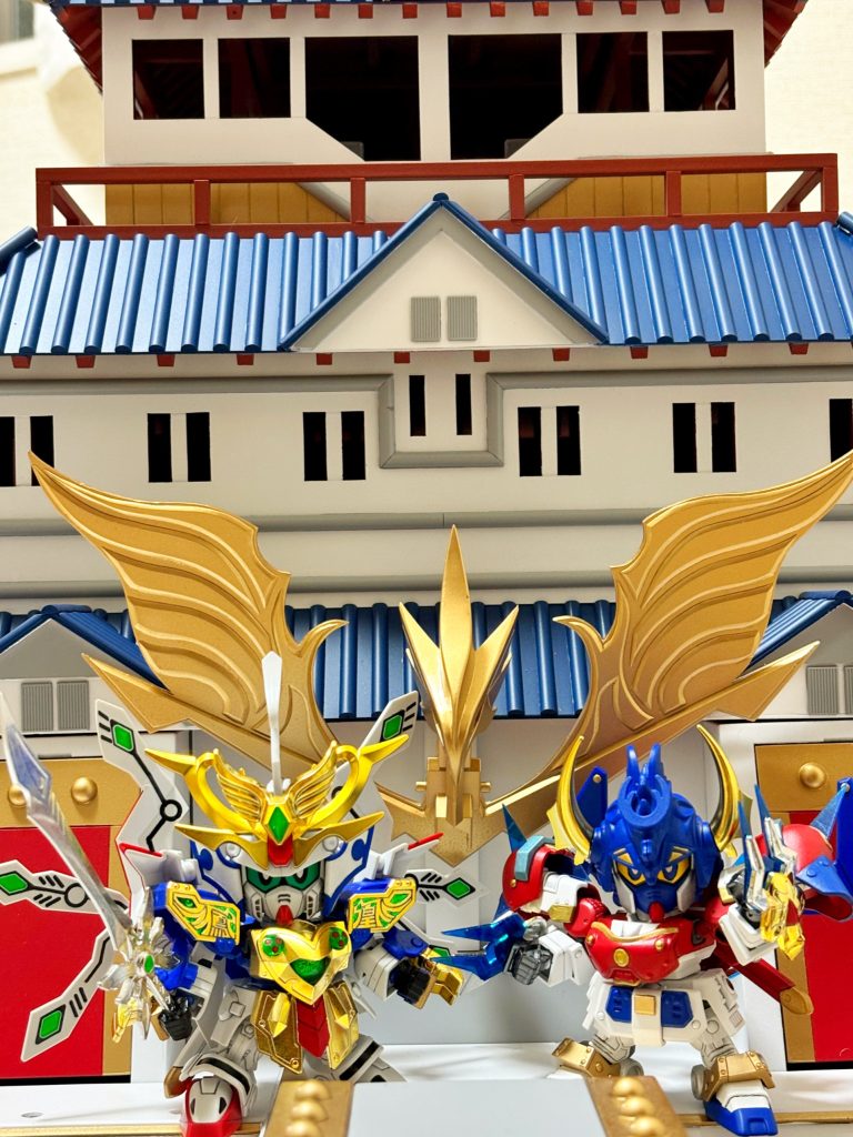 今回の撮影の背景には製作中の「フルスクラッチ烈帝城」を使用してます。いつか烈帝城の全体像もお見せしたいですね！