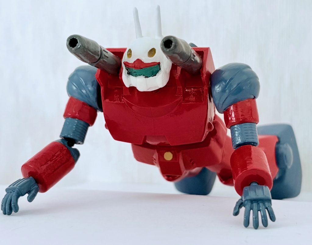 おなじみのうつ伏せになりながらキャノン砲を撃つポーズ。