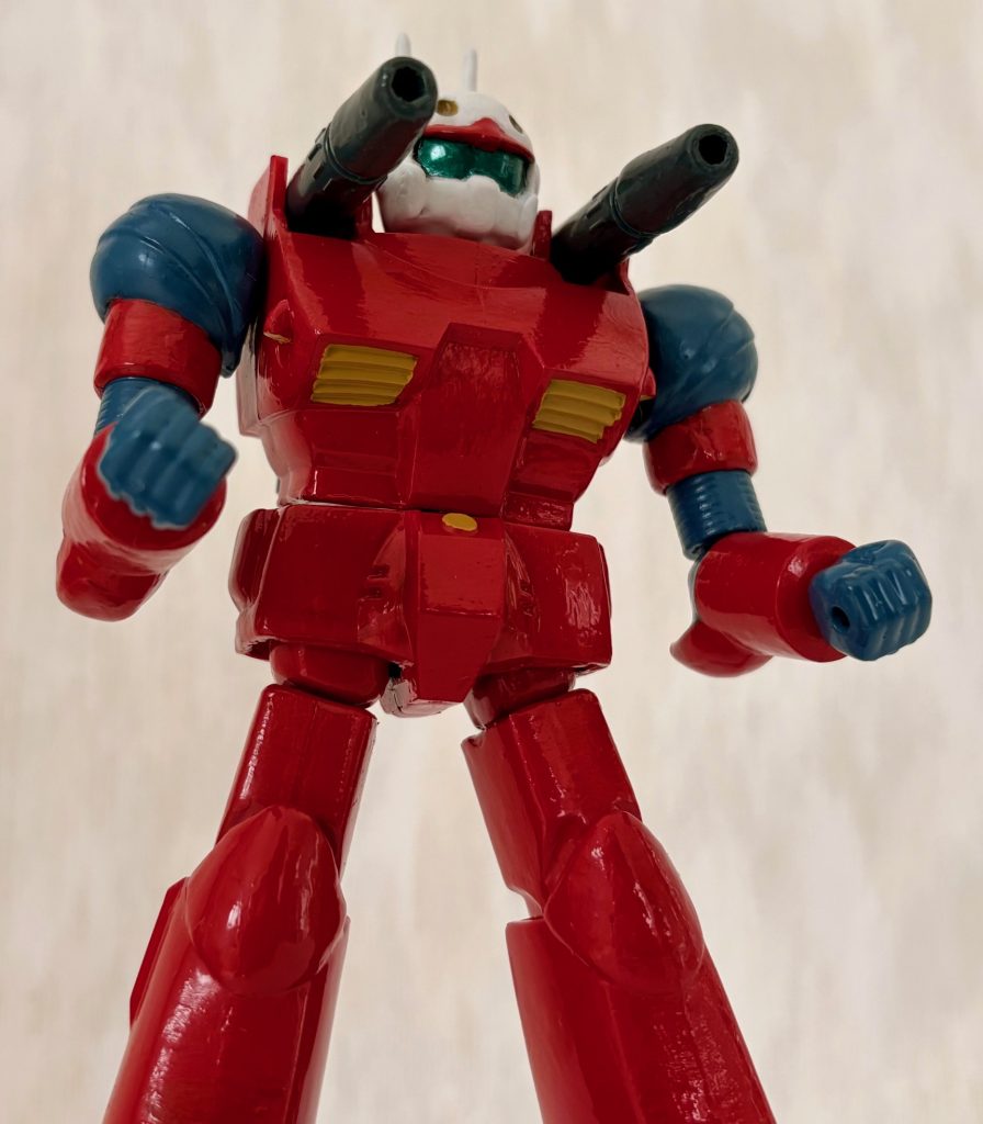 キャノン砲も砲身をパテで太くしてある。