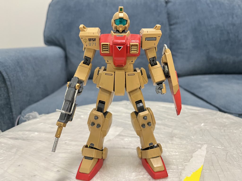 カーラリーグは過去作のバスター同じです。塗料はRLM23赤 (Mr. Colour 114番)、サンデイブラウン (Mr. Colour 19番)をメインに使いました。旧MGなので組立やすさと素敵なプロポーションは両立です。