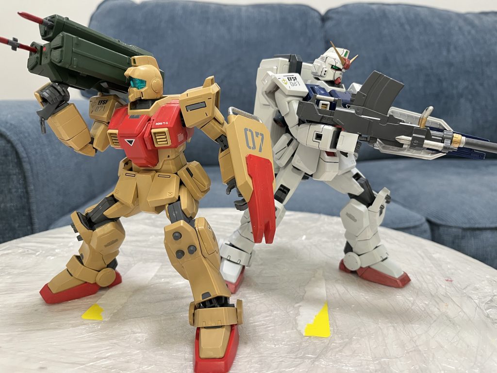 妄想の陸戦型ガンダムとの共闘シーンです。来年は08小隊の全員の投稿を目指します。