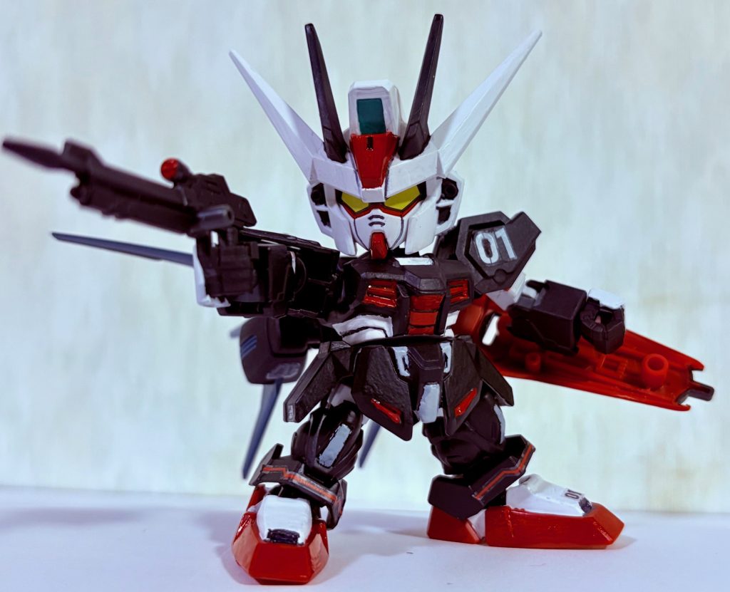 初めはG3みたいなロービジ仕様にしようかと思ったが、グフでもうやったので「この際だから、黒く塗ったるわ！」と思いプロトタイプ風に。