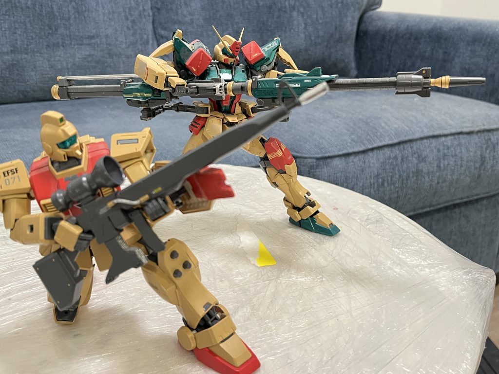 最後はバスターと飾るショットです。兄弟機ような感じを出せませんか？