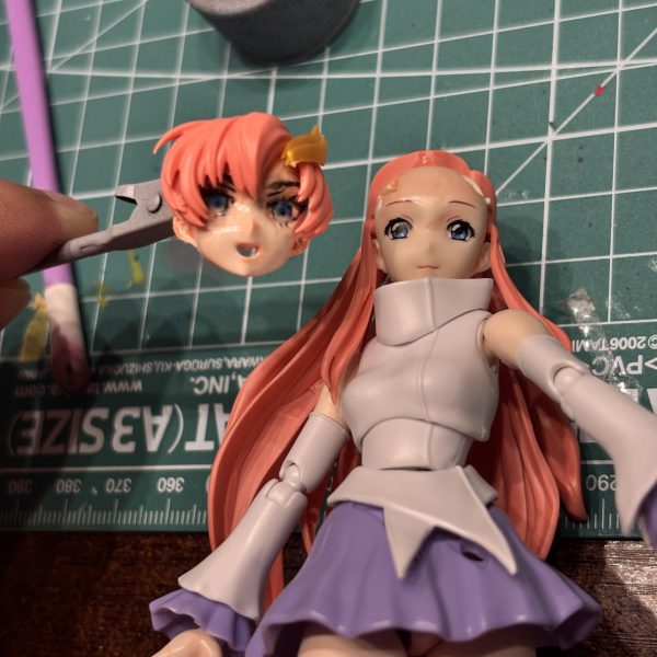 だいぶ出来上がってきました😊もう少し切長の目にしたいので修正していきます⭐️ちょっと楽しくなってきた😆（2枚目）