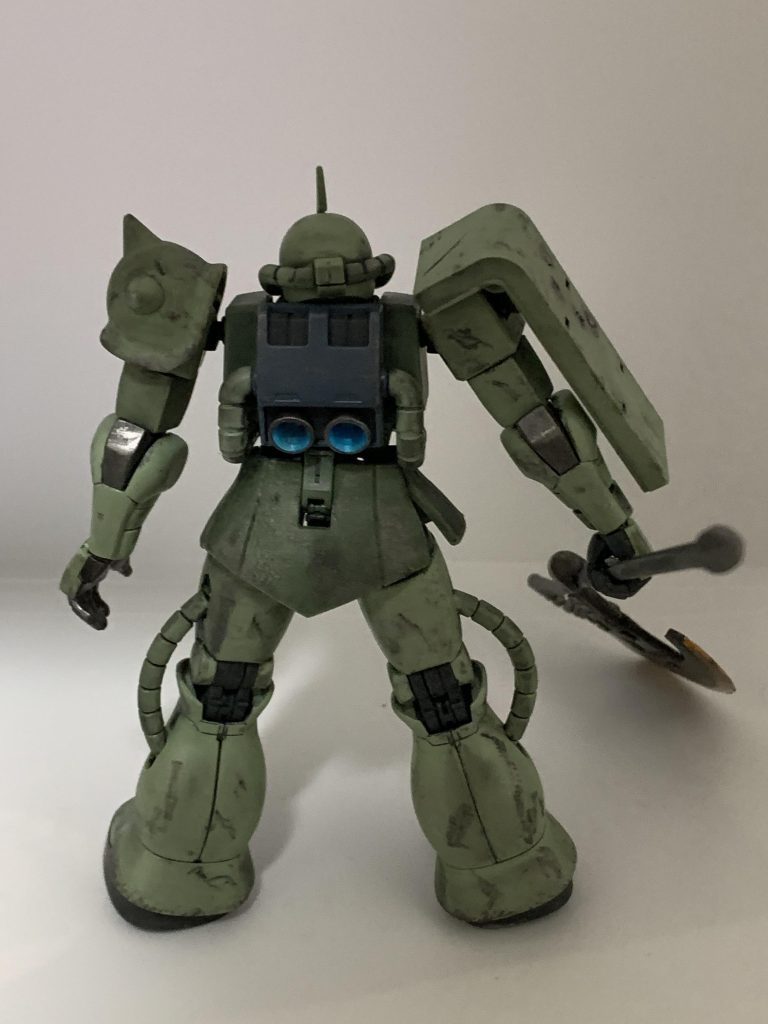 バックショットです。腰は柔らかい方使ってます。