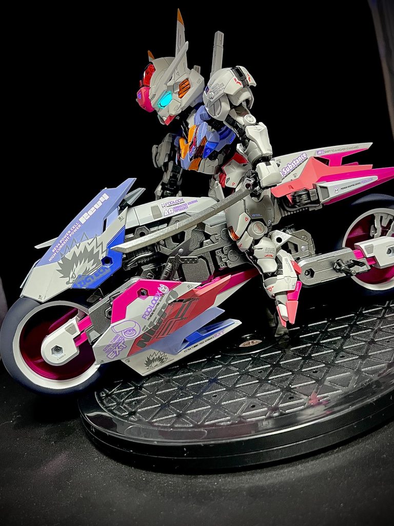 フレーム　ガイア:スターブライトアイアン白　ガイア:ヘキサホワイトグレー　ガイア:ニュートラルグレー3薄青　ガイア:若葉女子校.薄紫青　ガイア:ミリオンブルー薄桃　ガイア:コーラルピンク桃　ガイア:マイザーピンク黄　ガイア:パールビビットオレンジトップ　ガイア:ツヤ消しデカール　ハイキュー:スポンサーロゴ ライトパープル&LGMデカール グレー