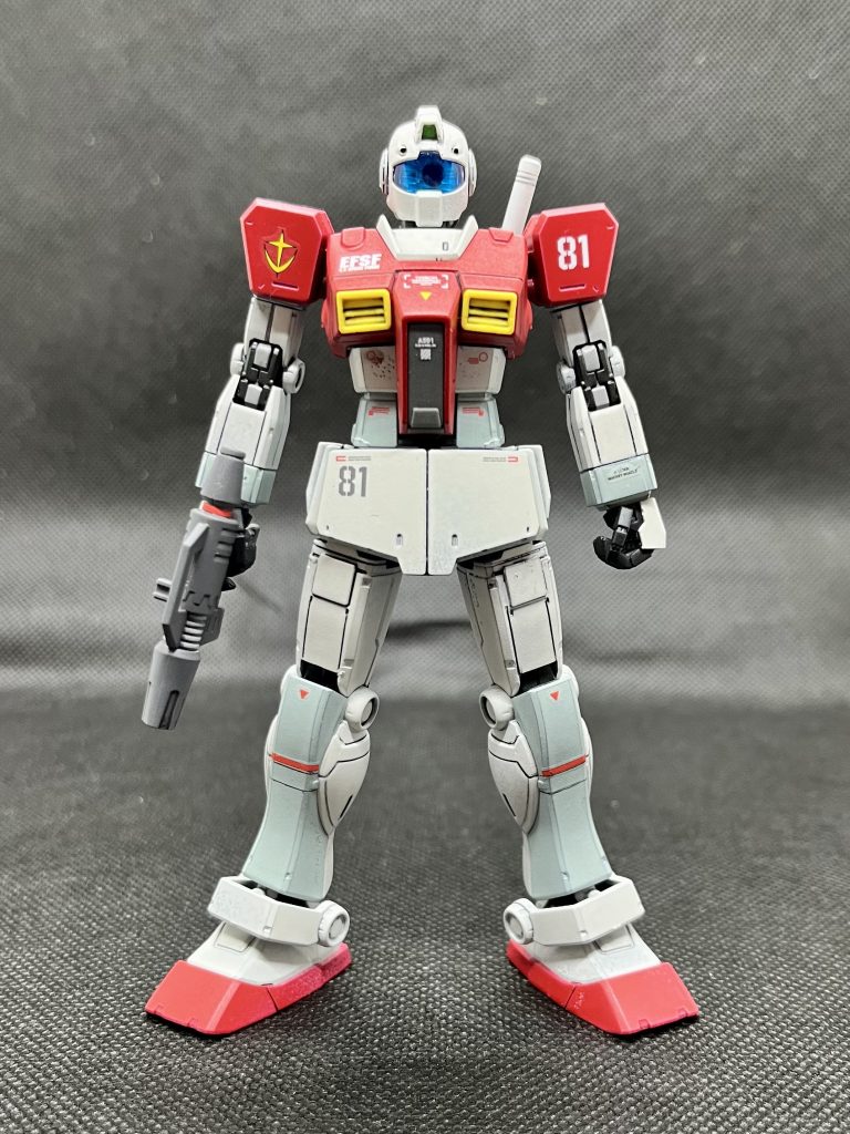 HGUC 素ジム (ミキシング、電飾、全塗装)–3枚目/制作者：ごちお