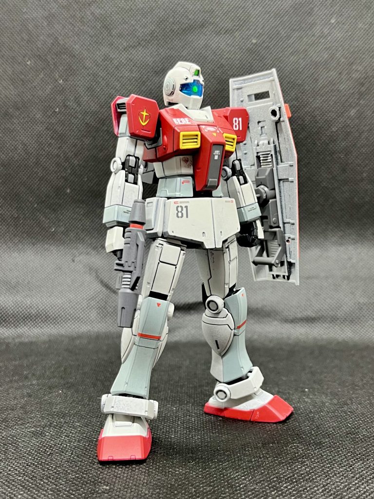HGUC 素ジム (ミキシング、電飾、全塗装)–4枚目/制作者：ごちお