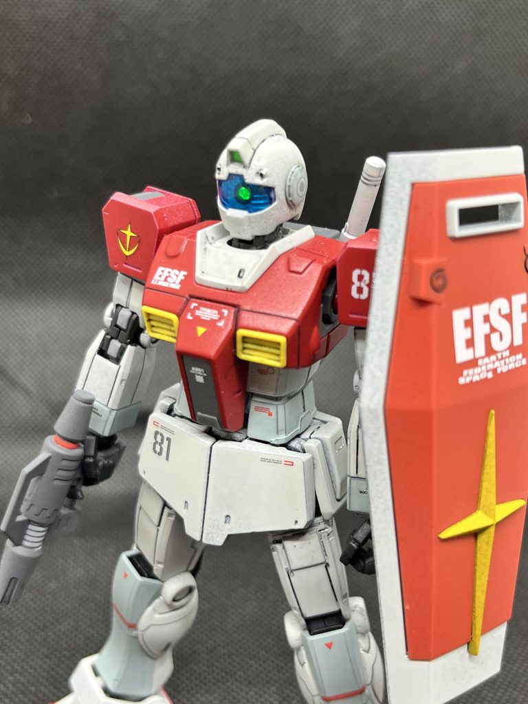 HGUC 素ジム (ミキシング、電飾、全塗装)–5枚目/制作者：ごちお