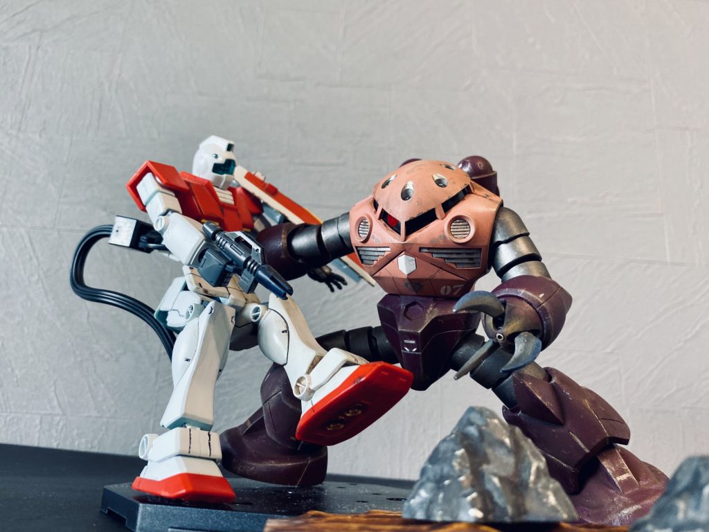 お決まりのシーンです。