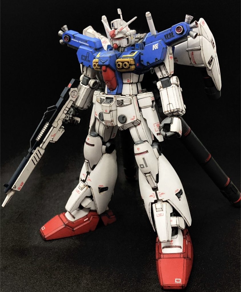 妄想設定そのニフルバーニアン中距離巡航攻撃型です。別のコアファイターを背部にドッキング、ユニバーサル・ブースト・ポットをメガビーム砲に変更。プロペラントタンク装着しているため中距離巡航は可能であり、強力なメガビーム砲は後方から攻撃支援も可能にした。フルバーニアン本体の搭乗員はコウ・ウラキ、また背部のコアファイターの搭乗員は〇〇クロス・ロードである笑