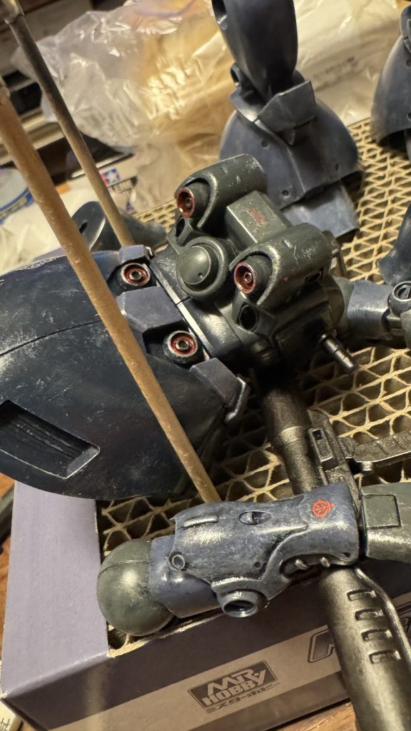 バーニア類も濃くしちゃうと目立つので控えめに薄く色のせました。