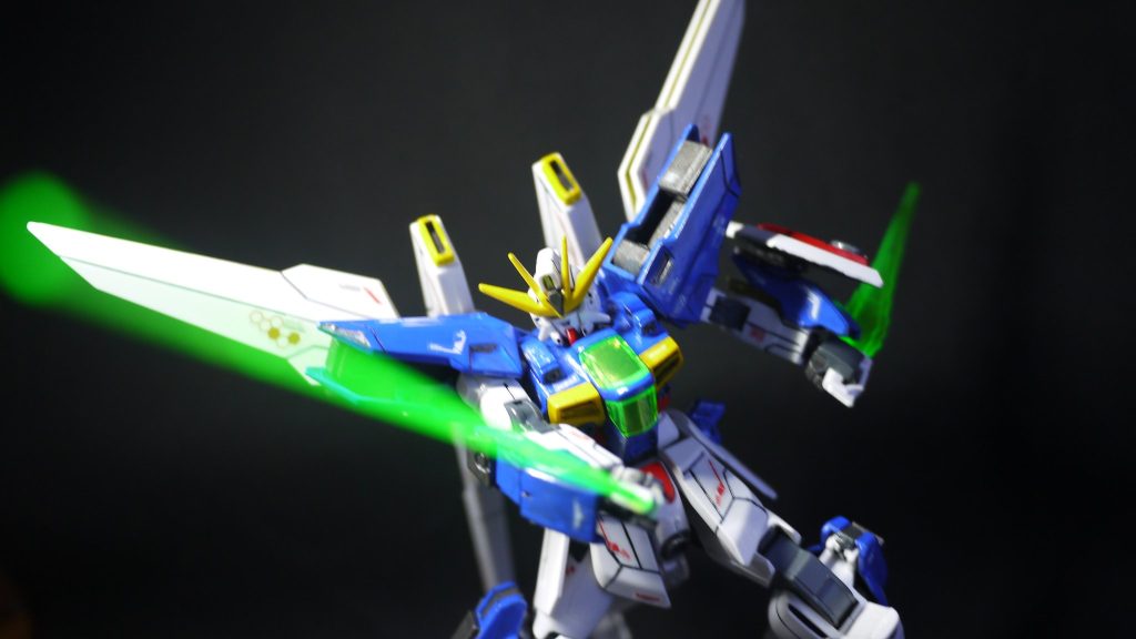 写真でぼかしたらなんかエフェクトみたいになりましたクリアのビームソード(˶′◡‵˶)ダブルエックスといえば、ビームソード！かっこいい